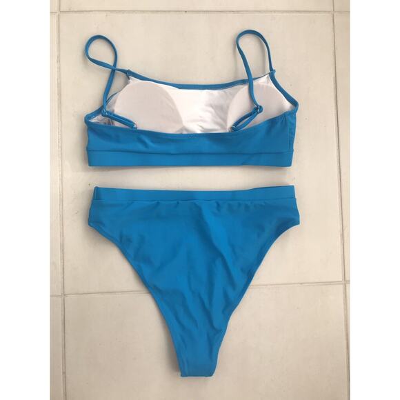 No Brand Swim Bralette High Waist Bikini Bottom Swimsuit - Picture 6 of 10